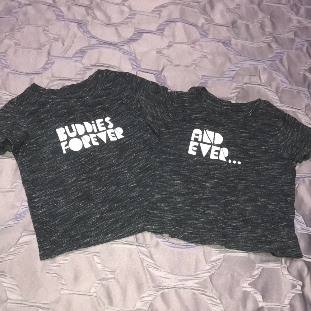 Twins Sibling T-Shirts Buddies Forever And Ever 2T